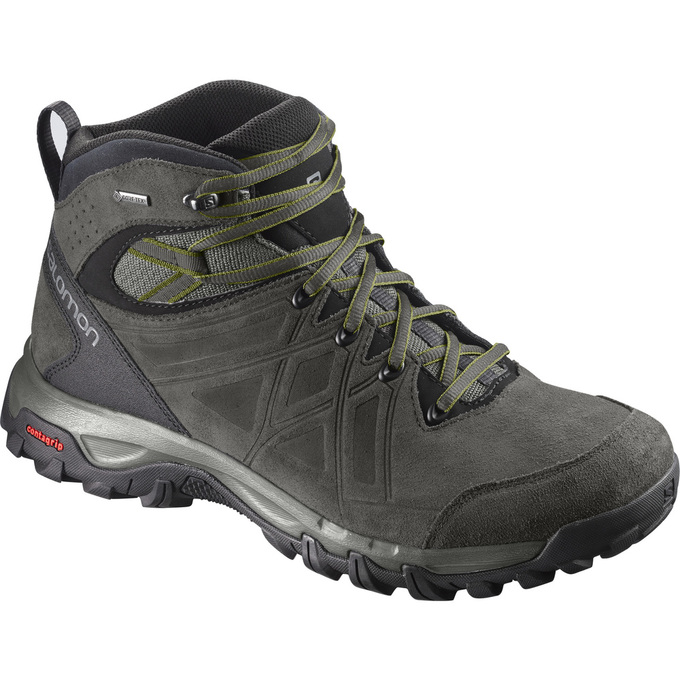 Salomon Israel EVASION 2 MID LTR GTX® - Mens Hiking Shoes - Black (OAGC-95830)